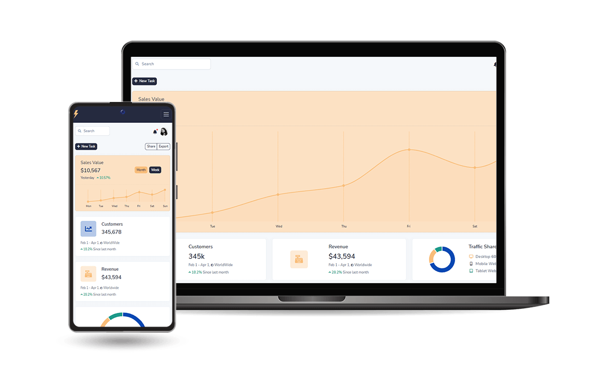 Volt Dashboard - Starters And Projects | AppSeed